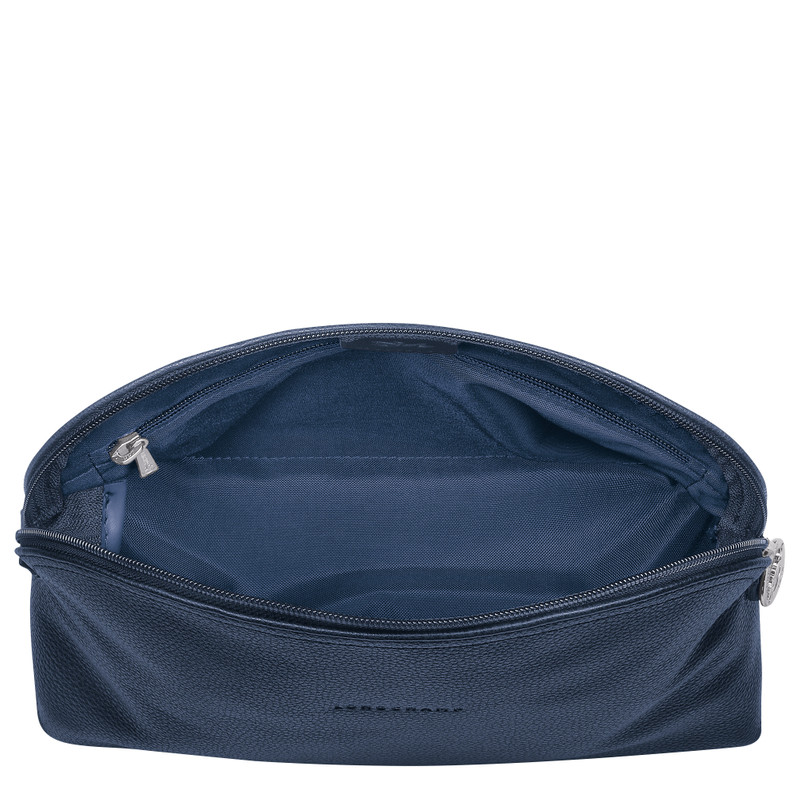 Le Foulonné Toiletry case Navy - Leather 3