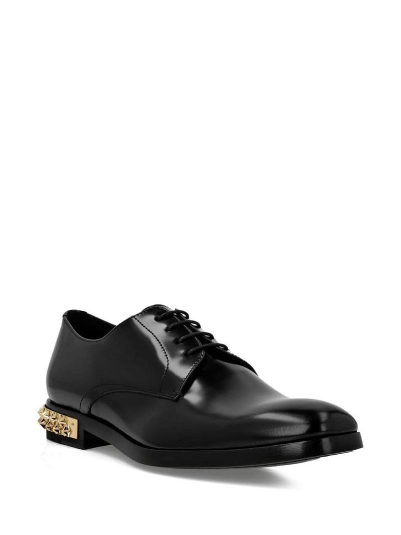 PHILIPP PLEIN star stud-embellished 가죽 derby 신발 outlook