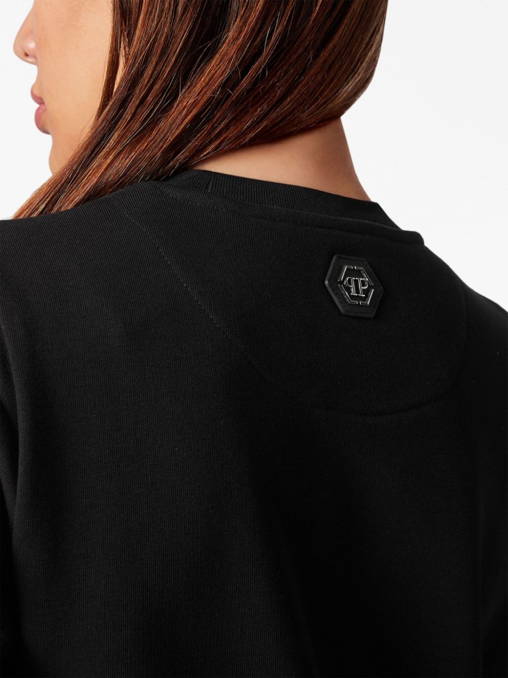 logo-embellished cotton sweatshirt - 5