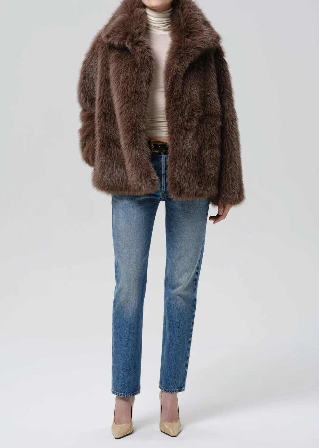 Liliana Funnel Jacket In Violet Grey - 1