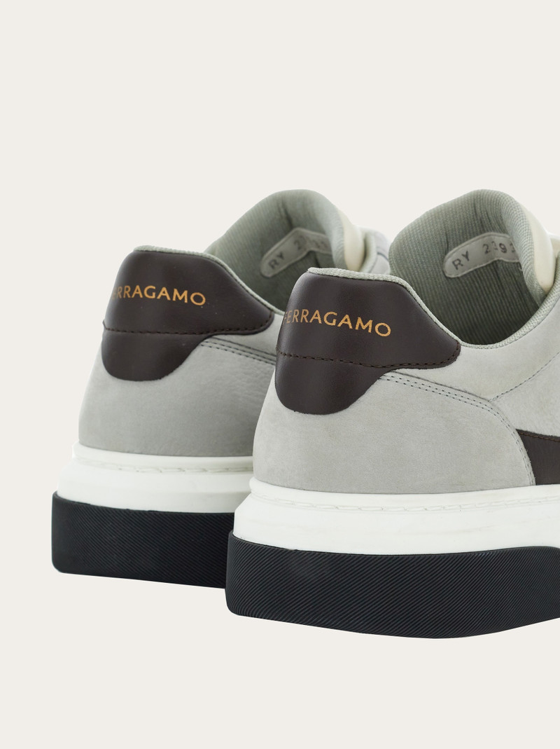 FERRAGAMO Low cut sneaker with Gancini outline outlook