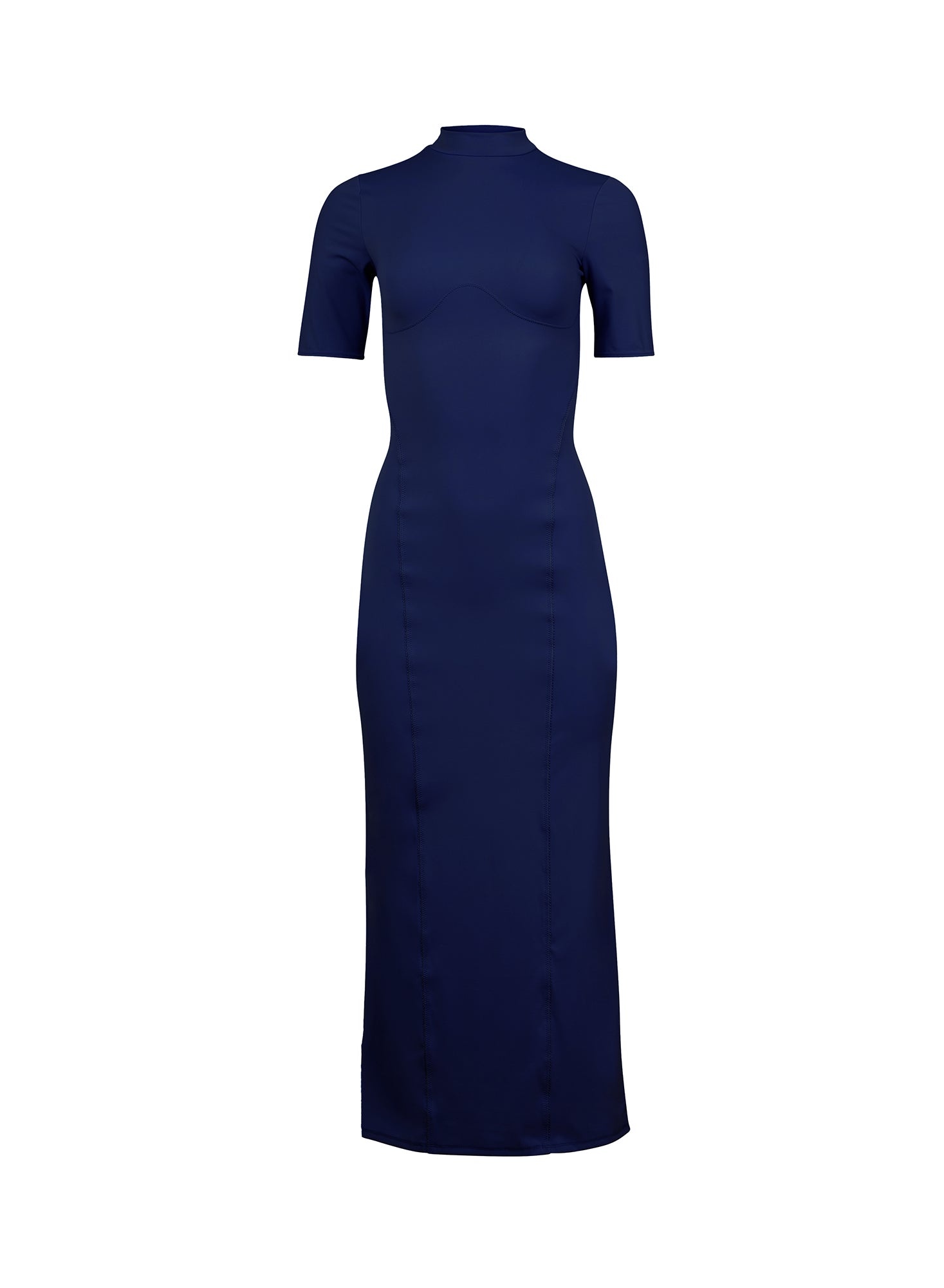 Jersey Mock Neck Dress - 6