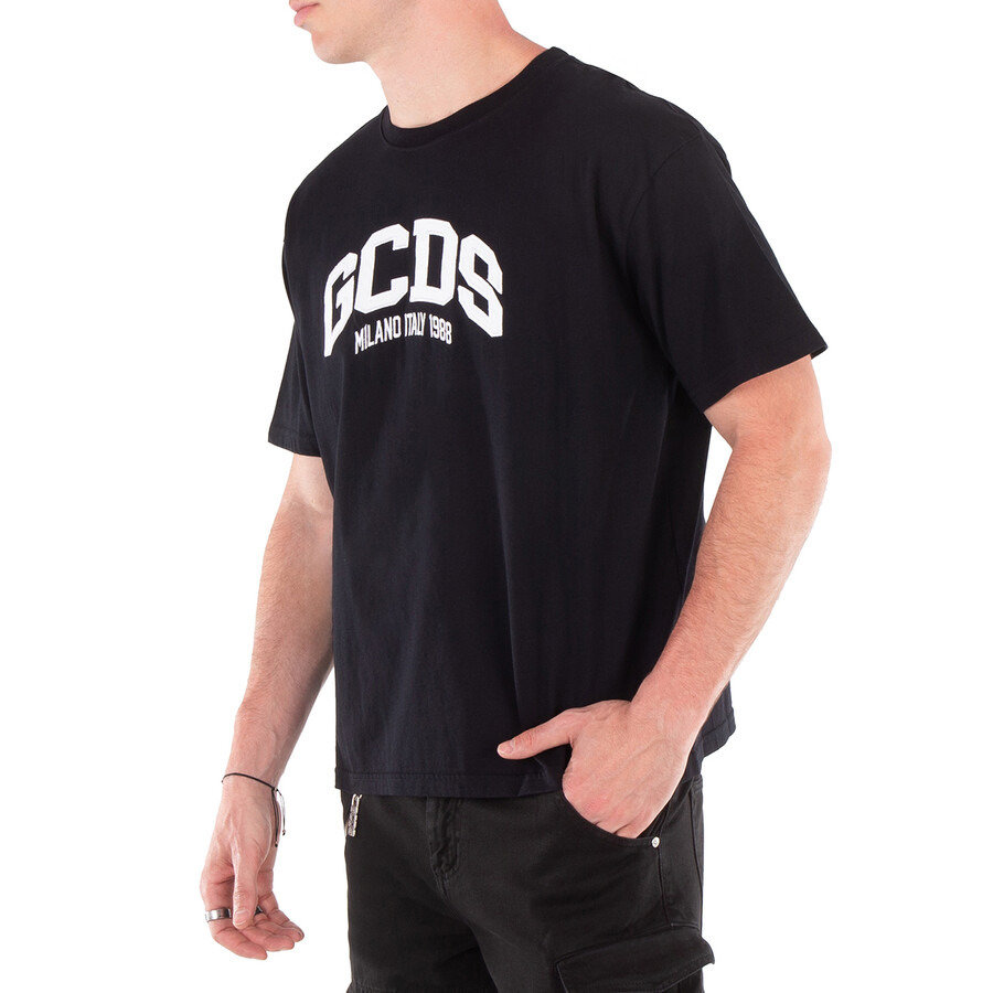 GCDS Black Logo Lounge Cotton T-Shirt - 2