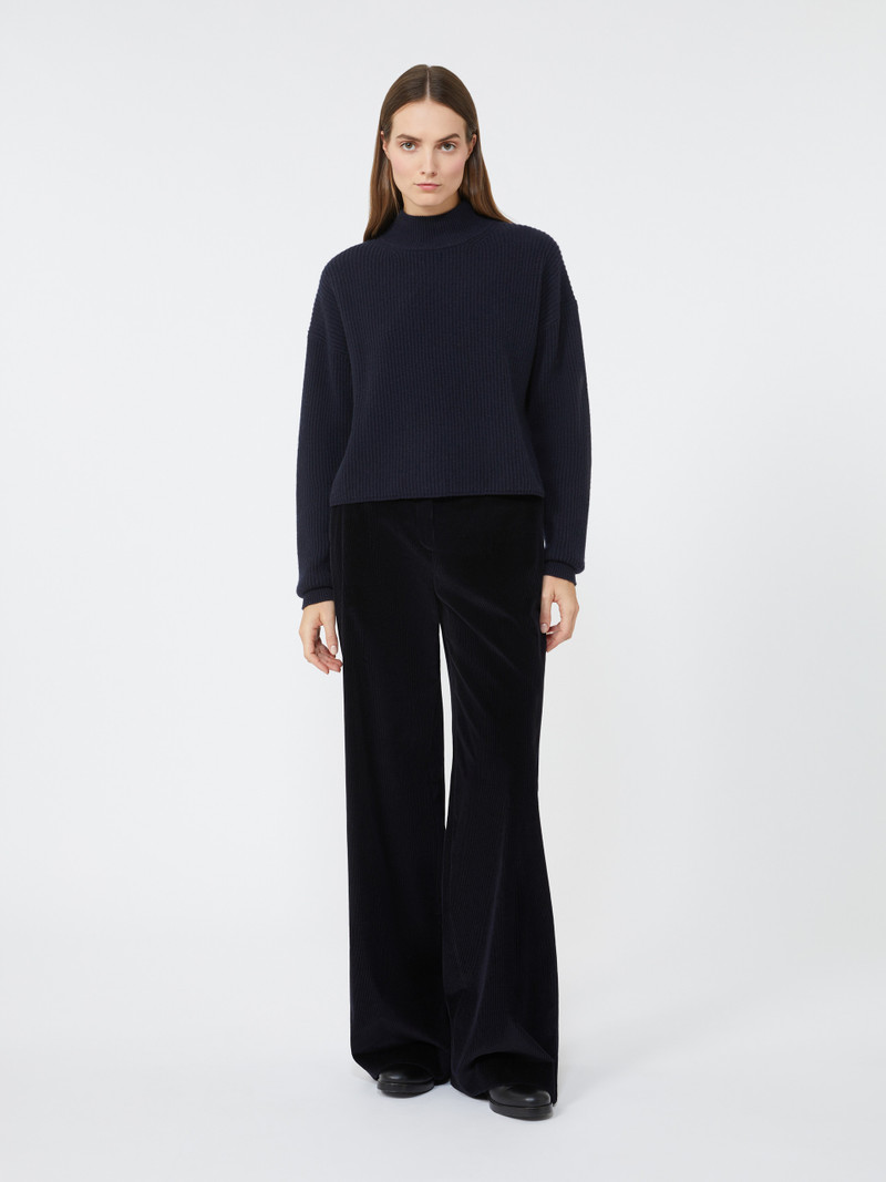 Max Mara FUFY Rib-knit wool and cashmere sweater outlook