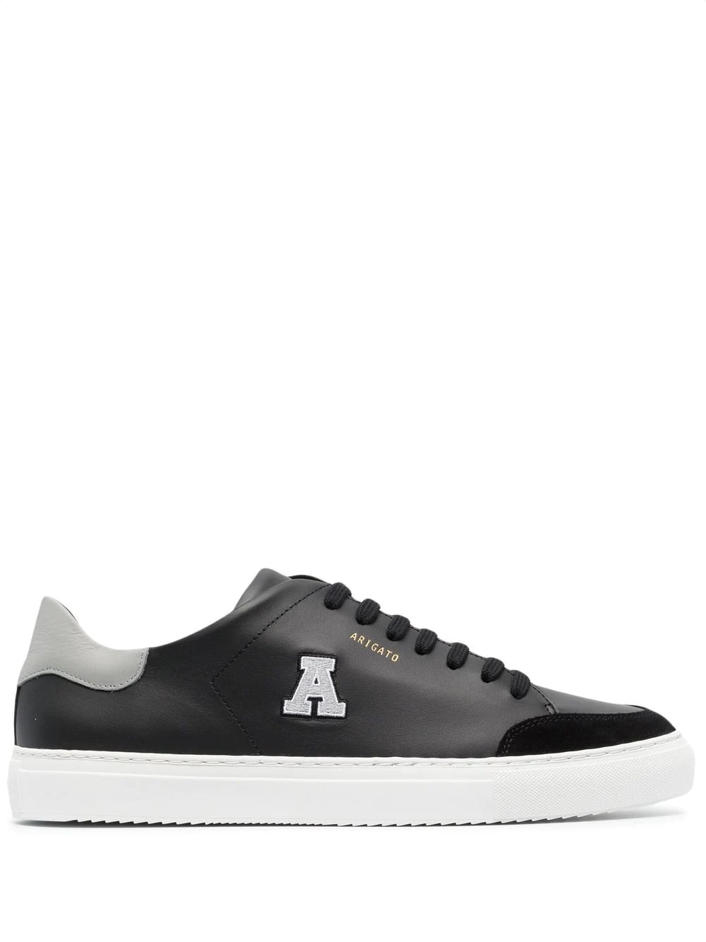 logo-patch lace-up sneakers - 1