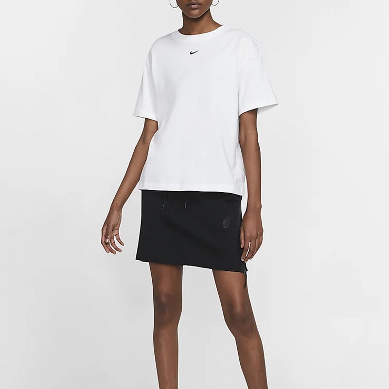 (WMNS) Nike Sportswear Essentials Embroidery Logo 'White' CT2587-100 - 6