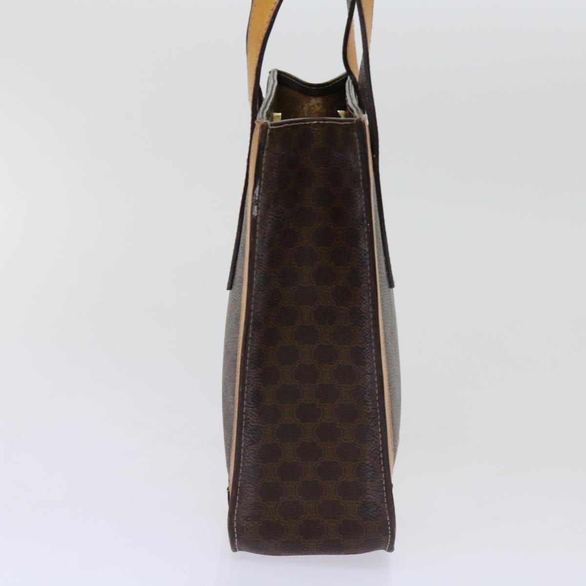 CELINE Macadam Canvas Hand Bag Pvc Brown - 4