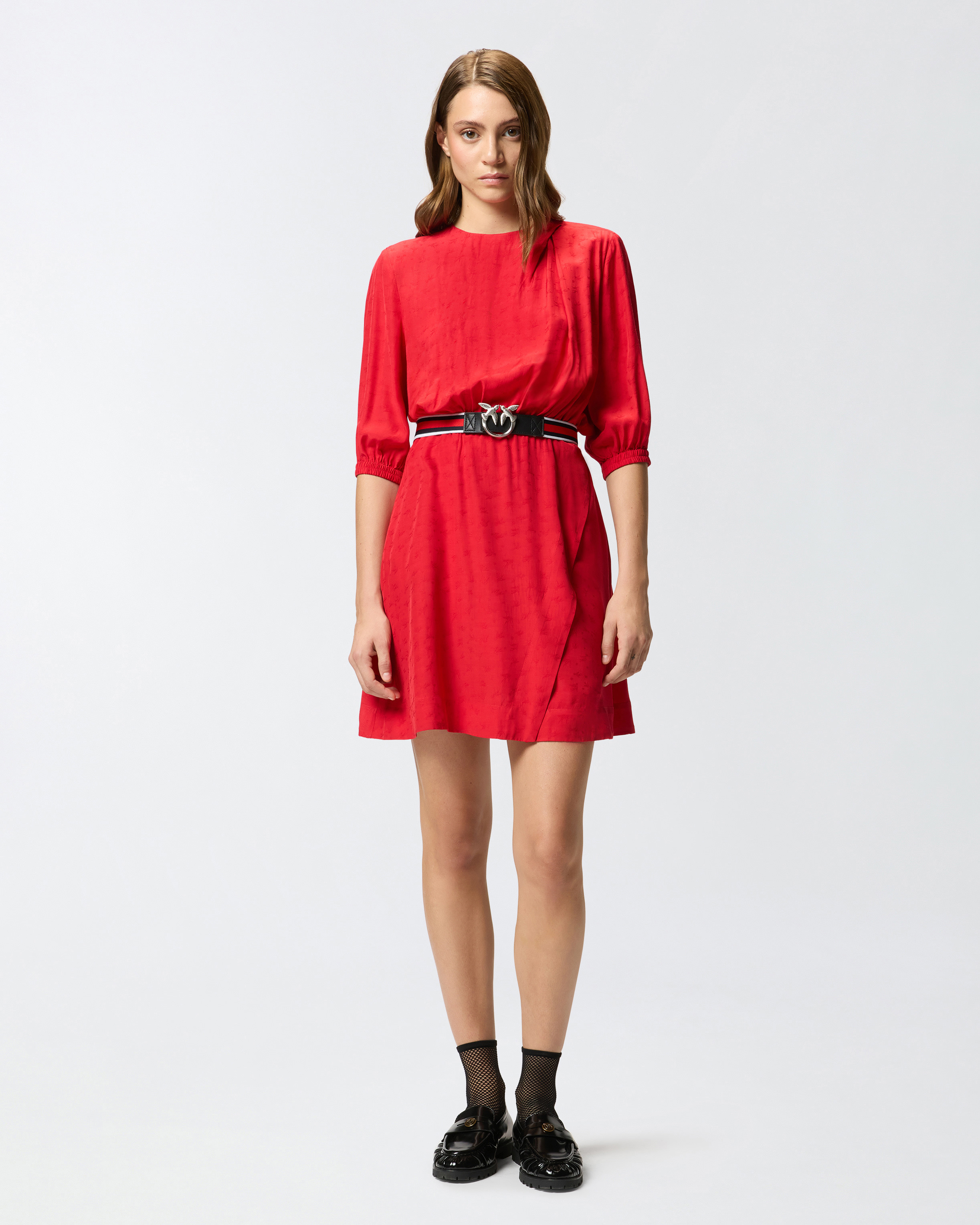 VISCOSE JACQUARD DRESS - 3