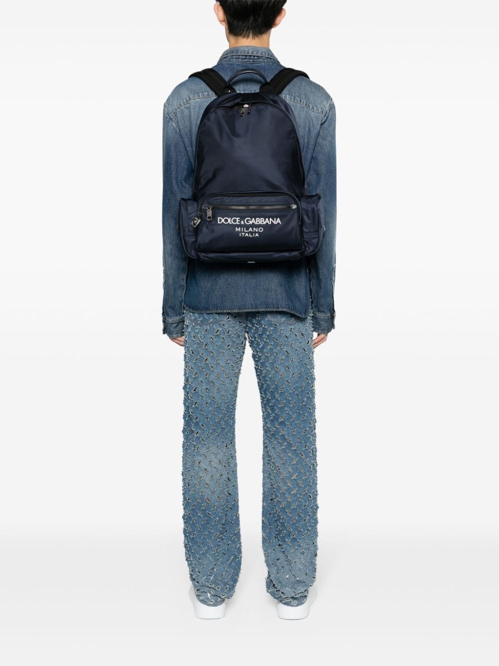 logo-lettering backpack - 2