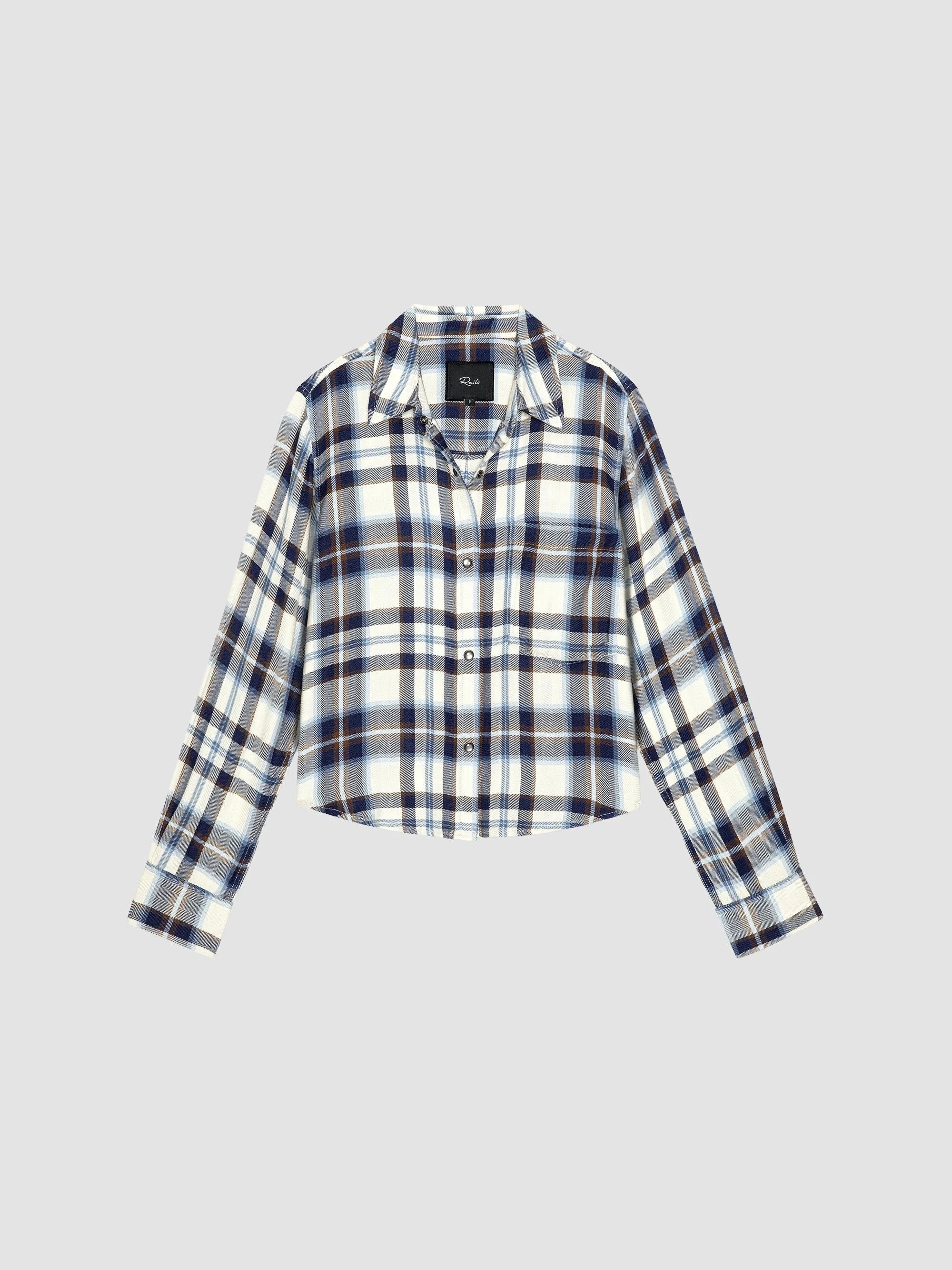 Women's Malin Checked Shirt - Ecru Midnight - 1