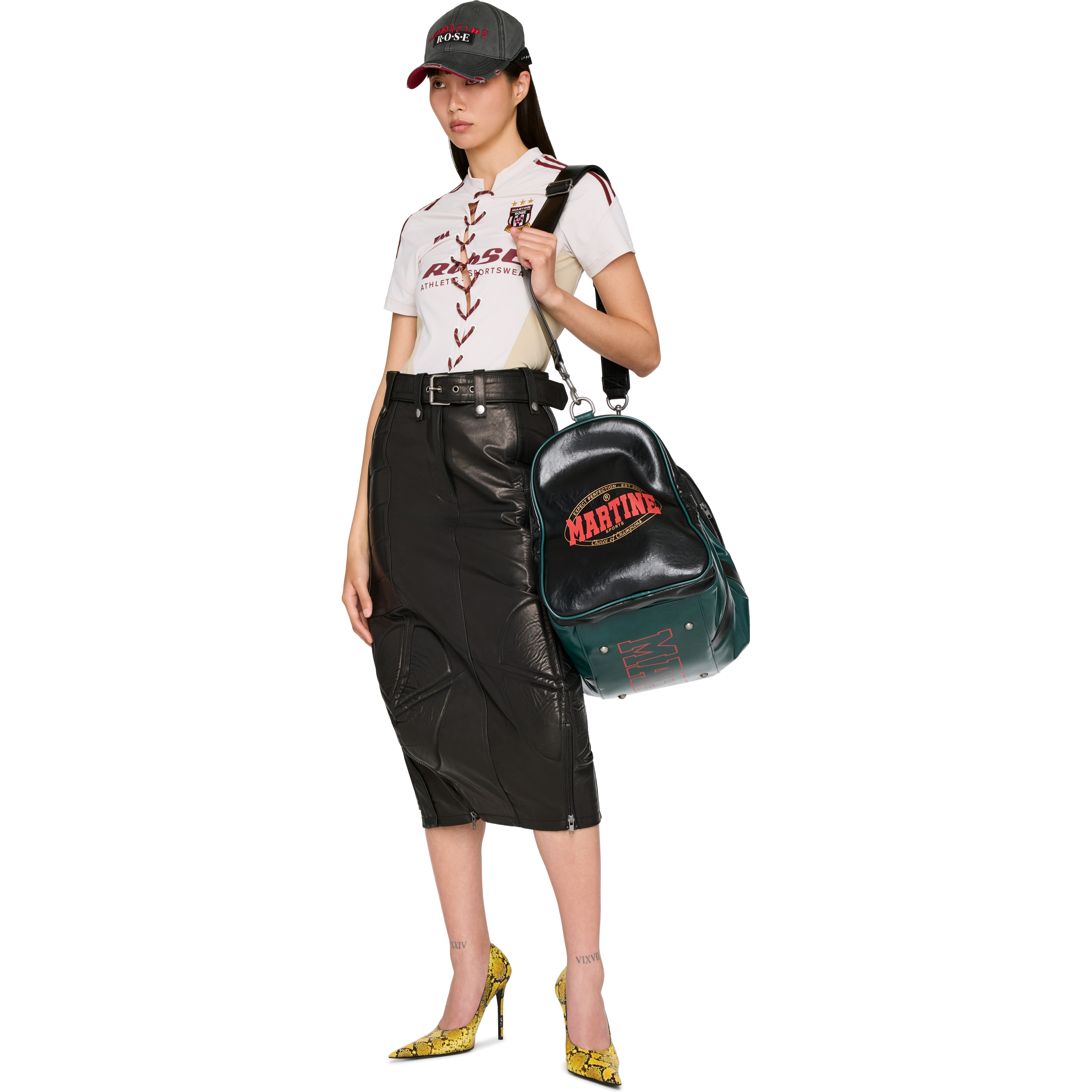 Leather Biker Midi Skirt - 4
