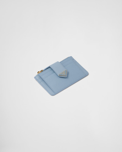 Prada Saffiano and smooth leather card holder outlook
