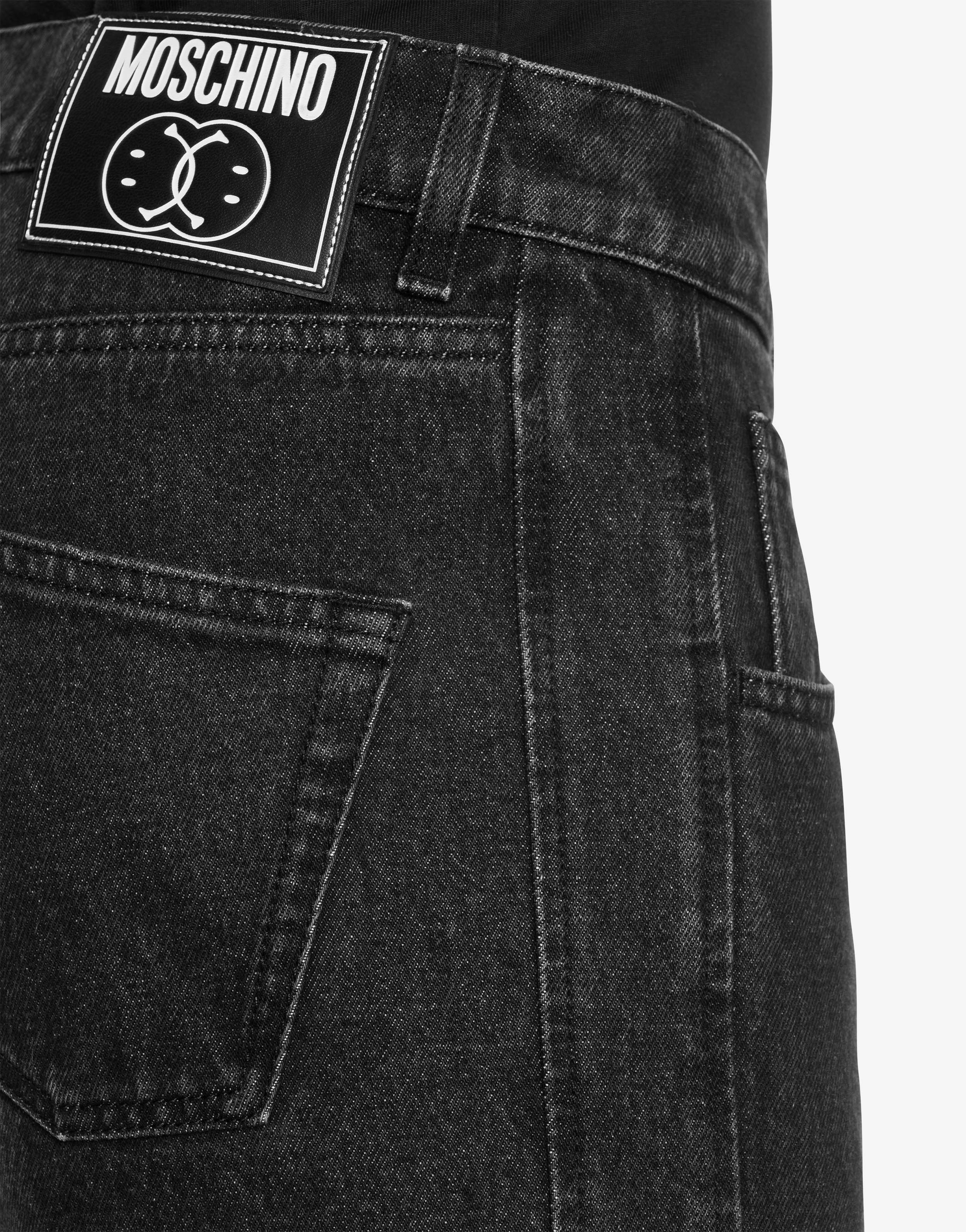 DOUBLE SMILEY®LABEL ORGANIC DENIM TROUSERS - 4