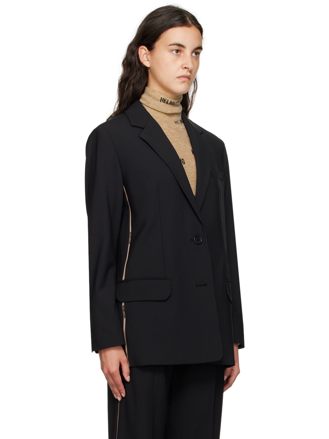 HELMUT LANG Double-breasted woven blazer