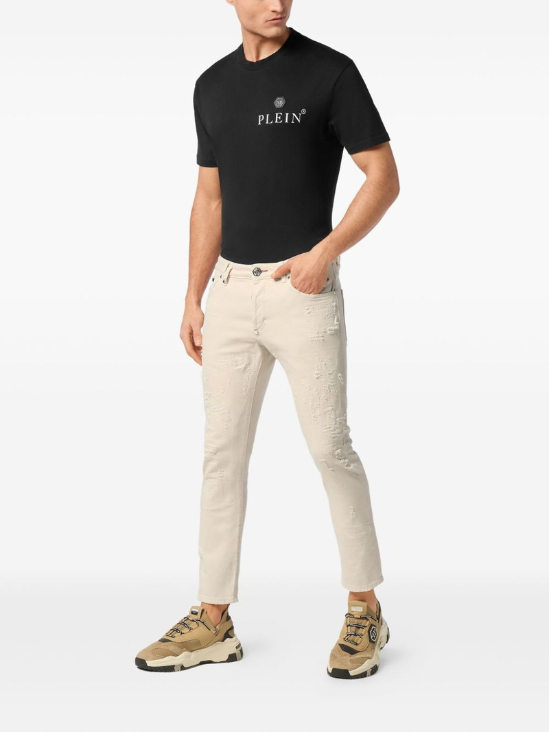 PHILIPP PLEIN logo-patch jeans outlook
