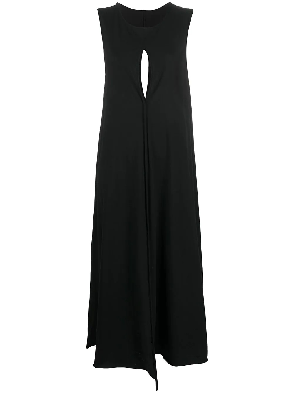 draped keyhole dress - 1