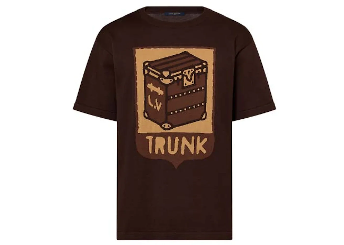 Louis Vuitton Short-Sleeved Cotton Intarsia Crewneck Sienna - 1