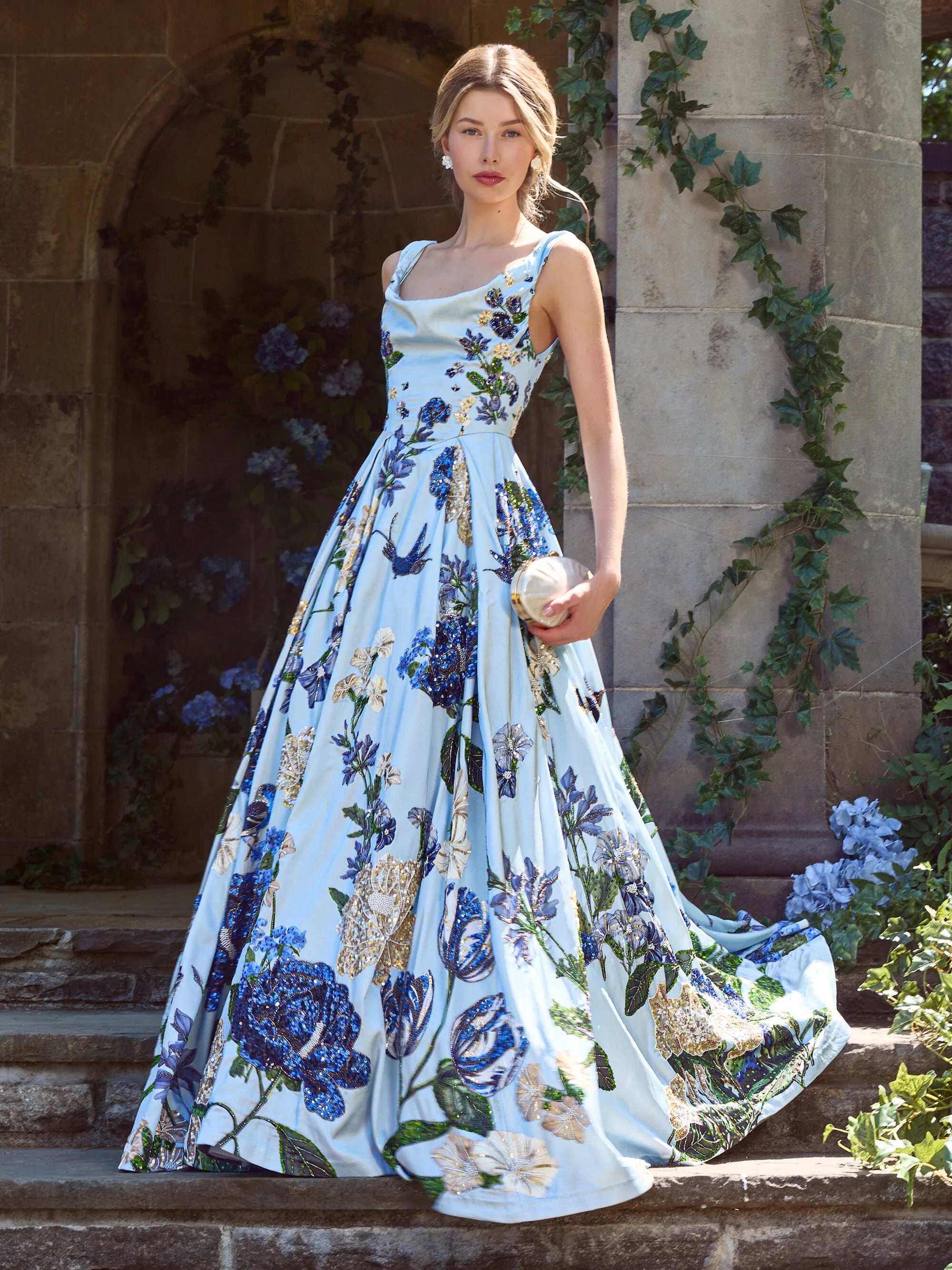 ESTRELLA EMBELLISHED GOWN - 1