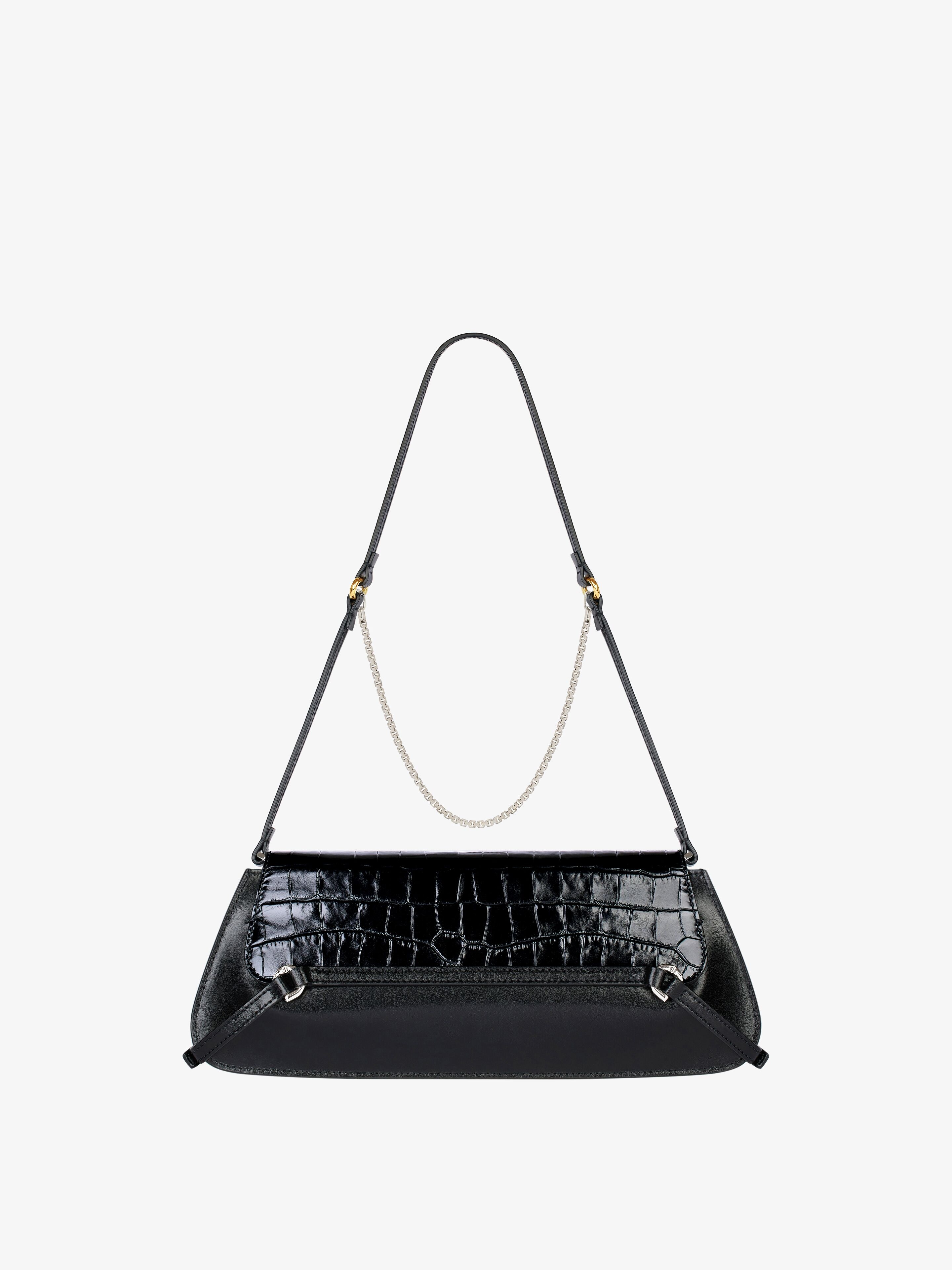 VOYOU CLUTCH BAG IN CROCODILE EFFECT LEATHER - 5