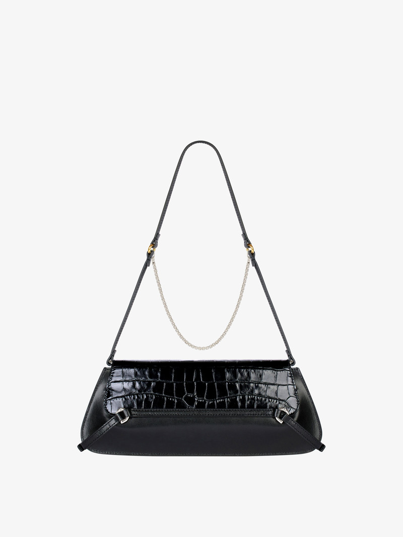 VOYOU CLUTCH BAG IN CROCODILE EFFECT LEATHER 5