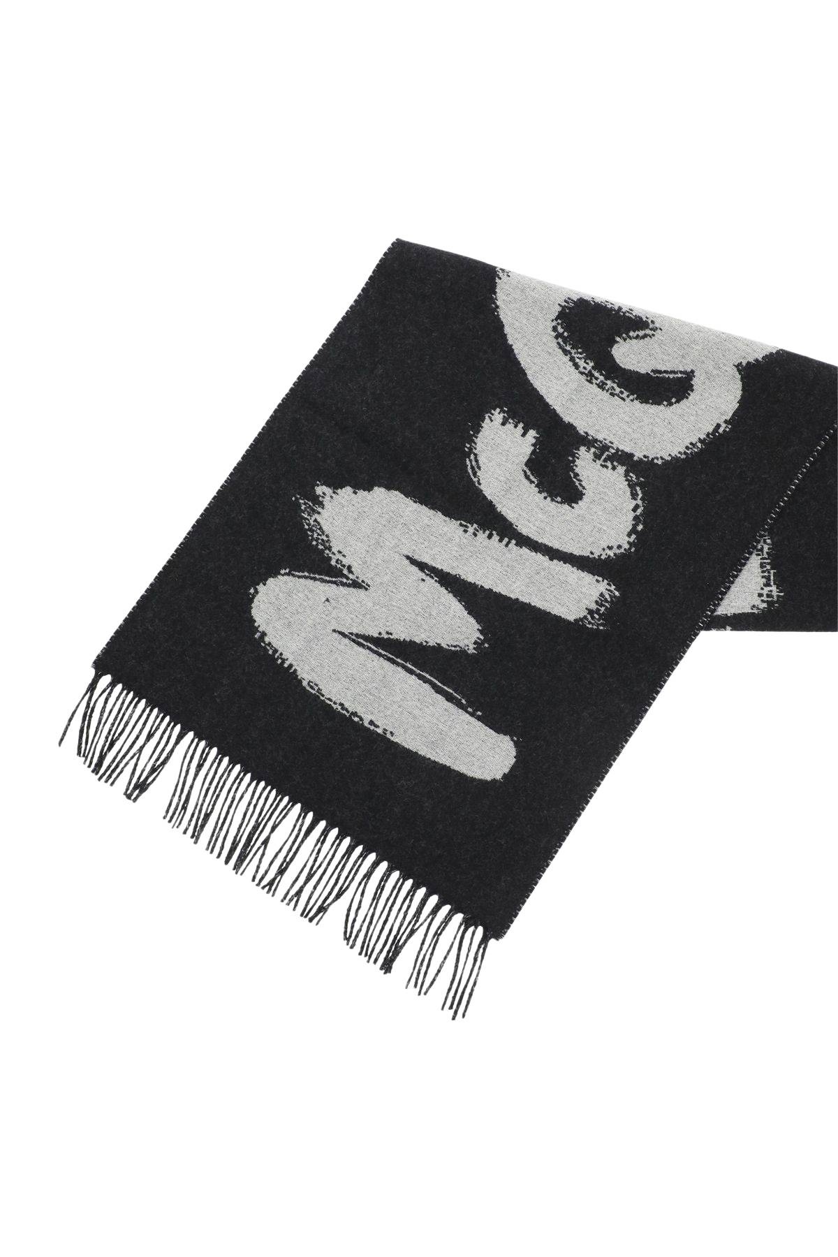 Alexander McQueen Graffiti Scarf 'Black' - 3