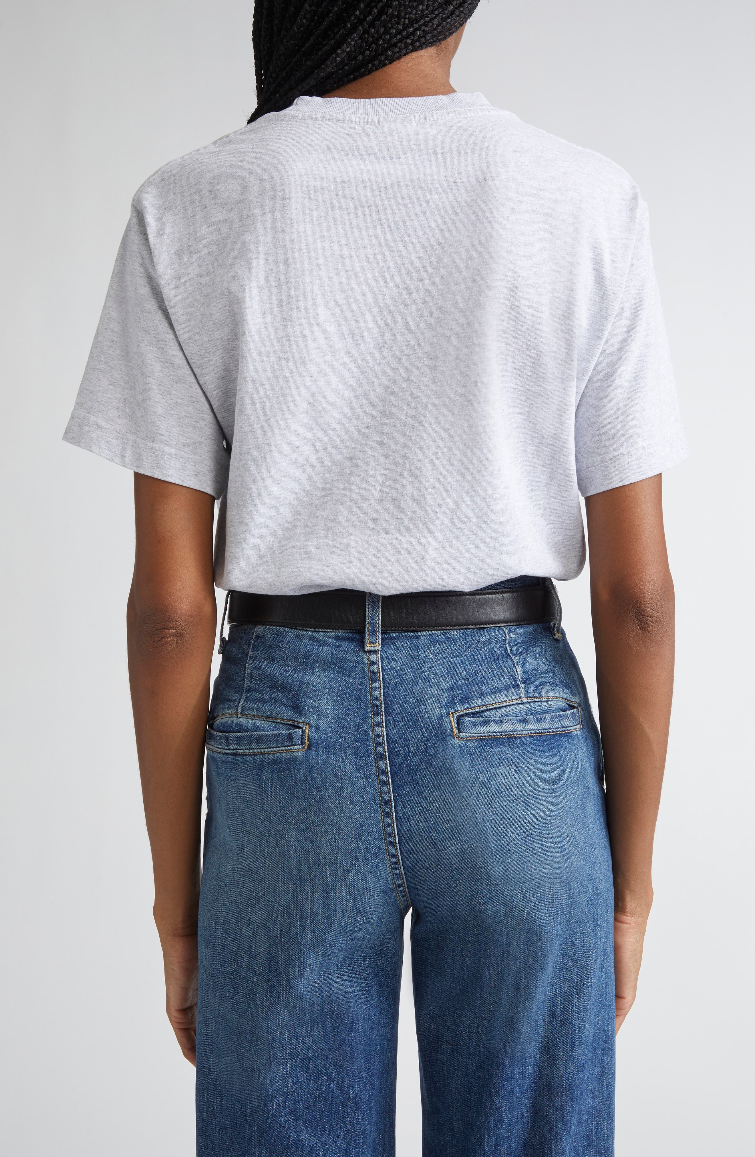 Sporty & Rich California Crewneck T-Shirt in Heather Gray at Nordstrom - 2