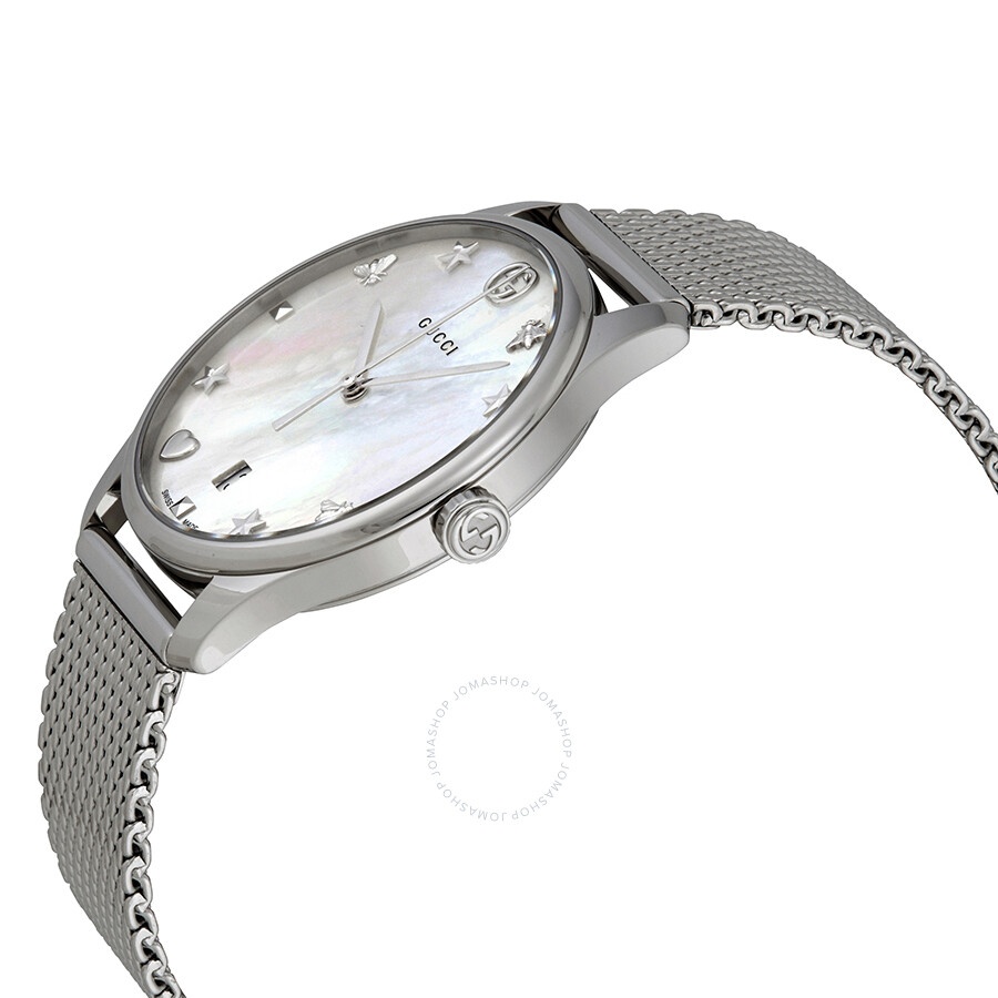 Gucci G-Timeless Mother of Pearl Dial Ladies Watch YA1264040 - 2