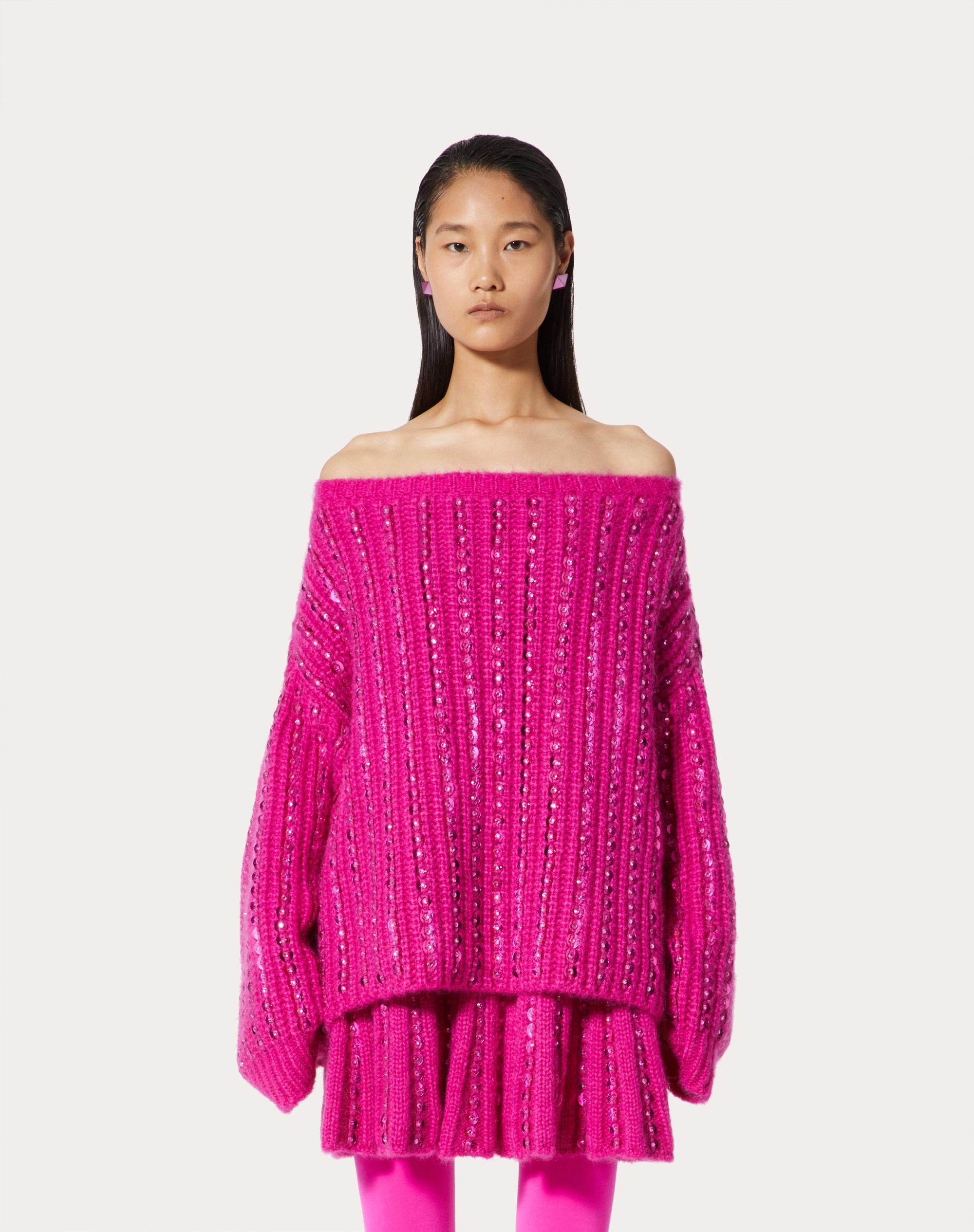 EMBROIDERED MOHAIR WOOL SWEATER - 3
