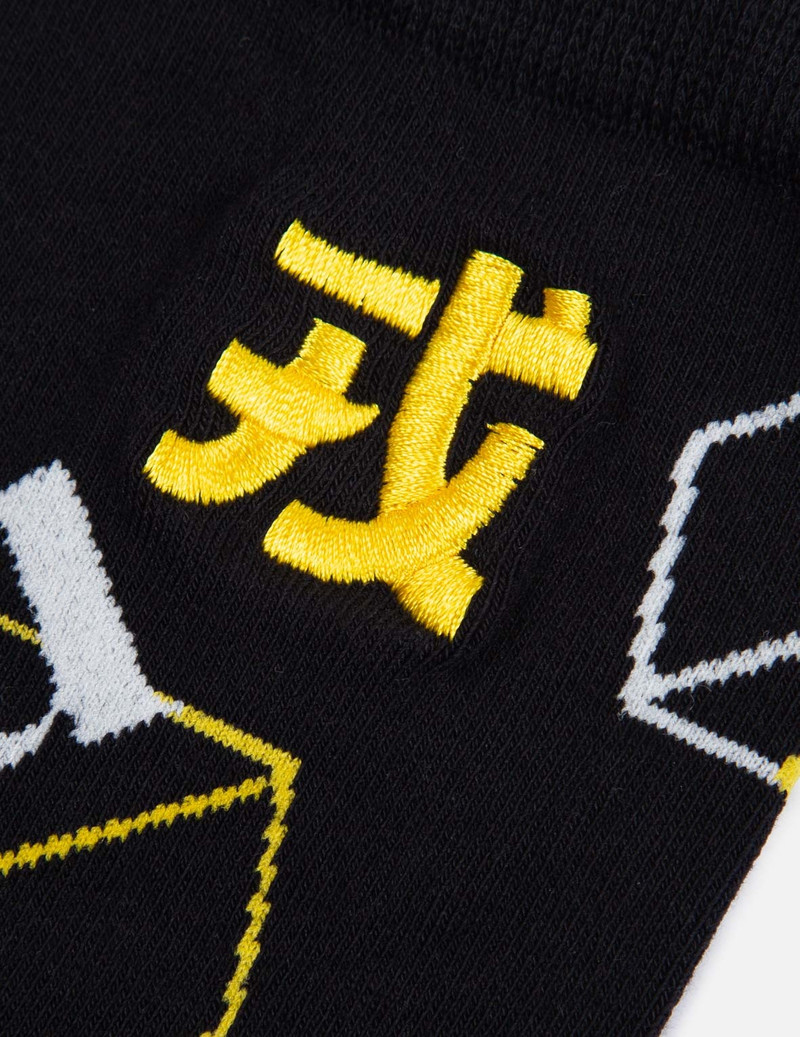 ALLOVER LOGO JACQUARD LONG SOCKS 4