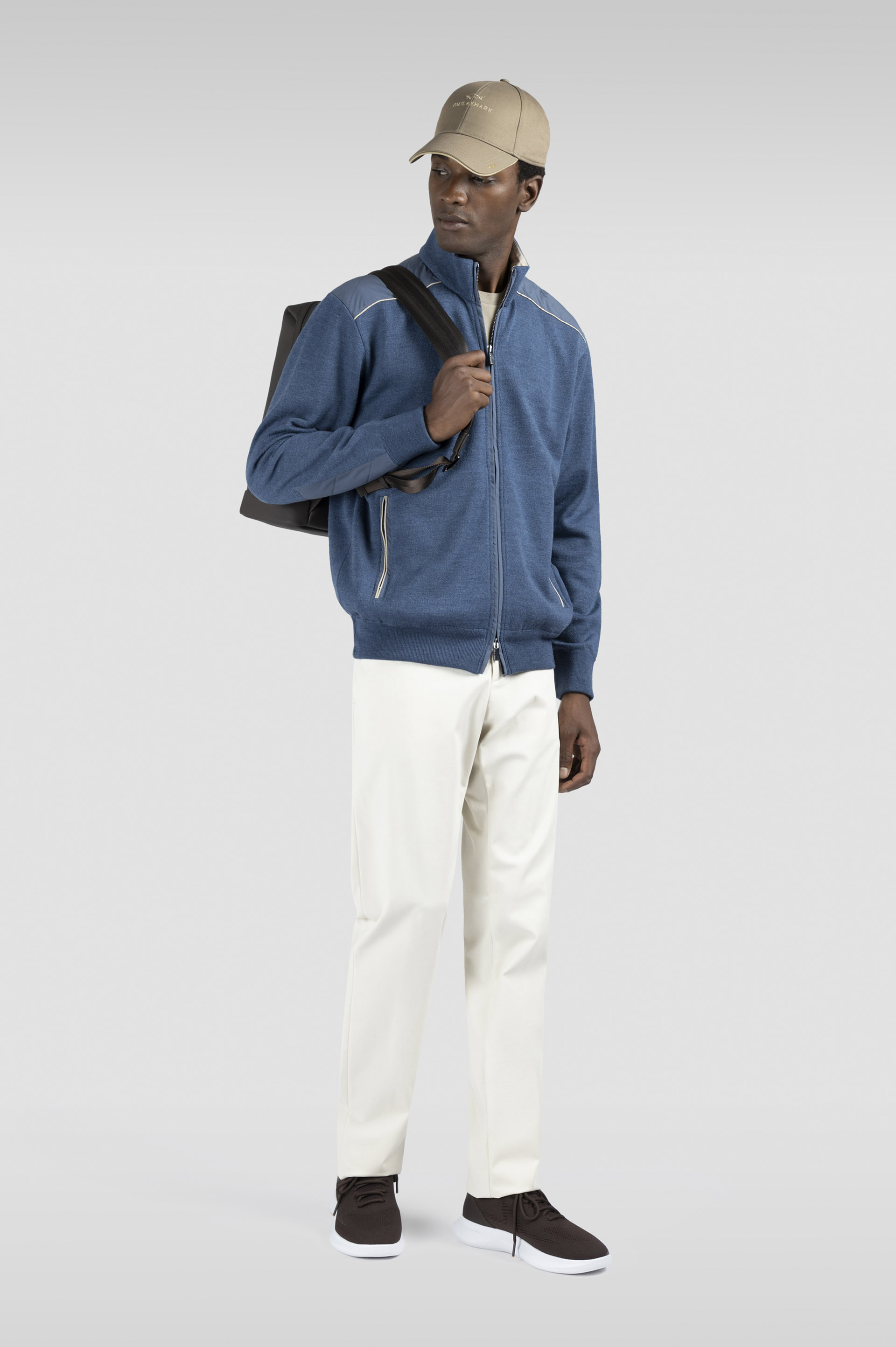 SOFT COOL TOUCH WOOL ZIP-UP SWEATER WITH TYPHOON® PLATINUM DETAILS - 2
