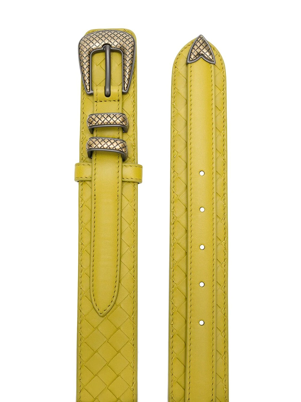 chamomile Intrecciato nappa belt  - 2