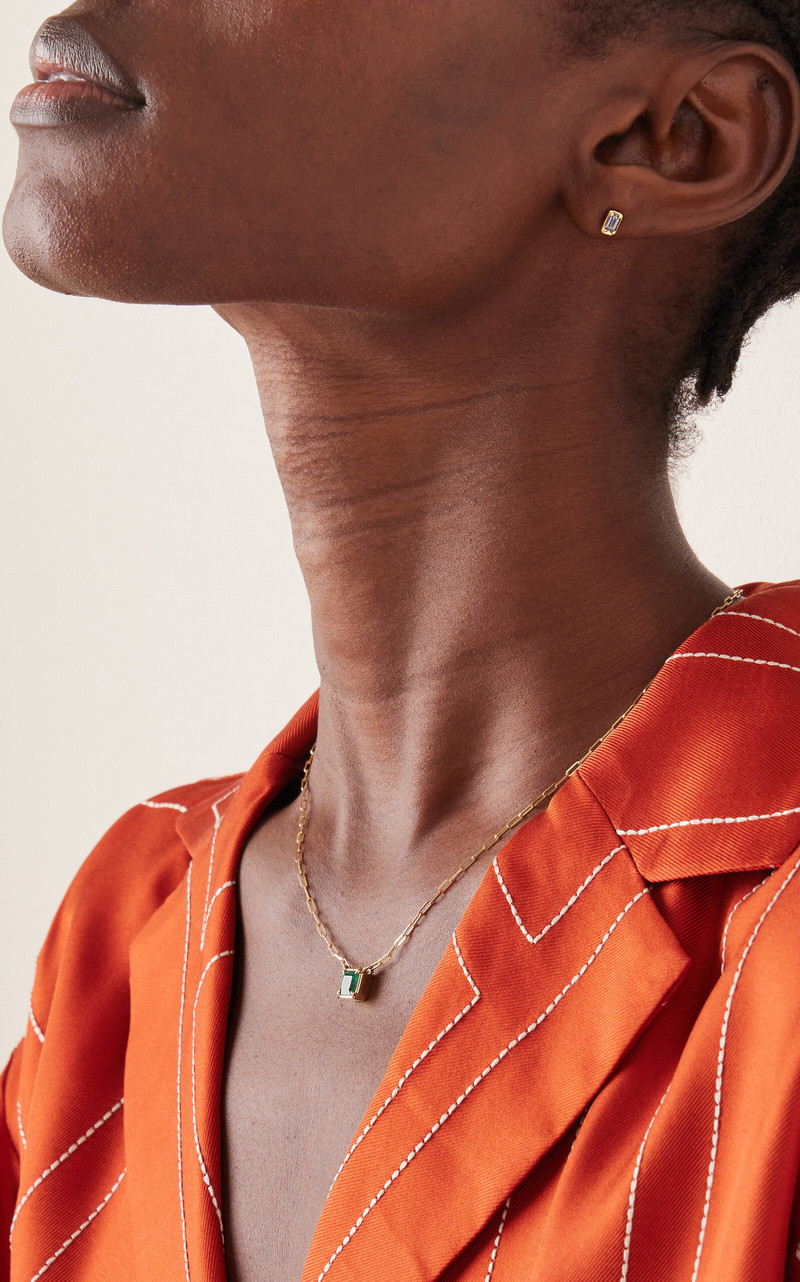 ILA Leone 14K Yellow Gold Sapphire Earrings blue outlook