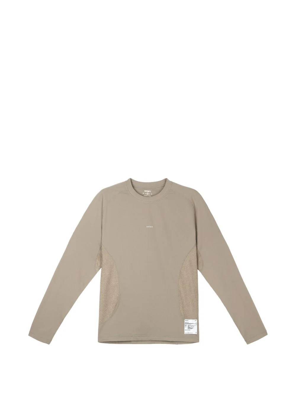 mesh-panel long-sleeve T-shirt - 1