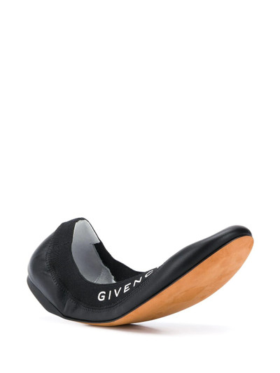 Givenchy logo print ballerina shoes outlook