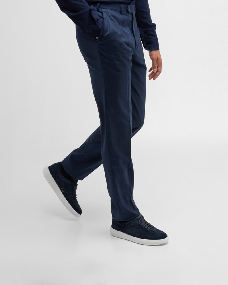 Brioni Men's New Cassette Suede Low-Top Sneakers outlook