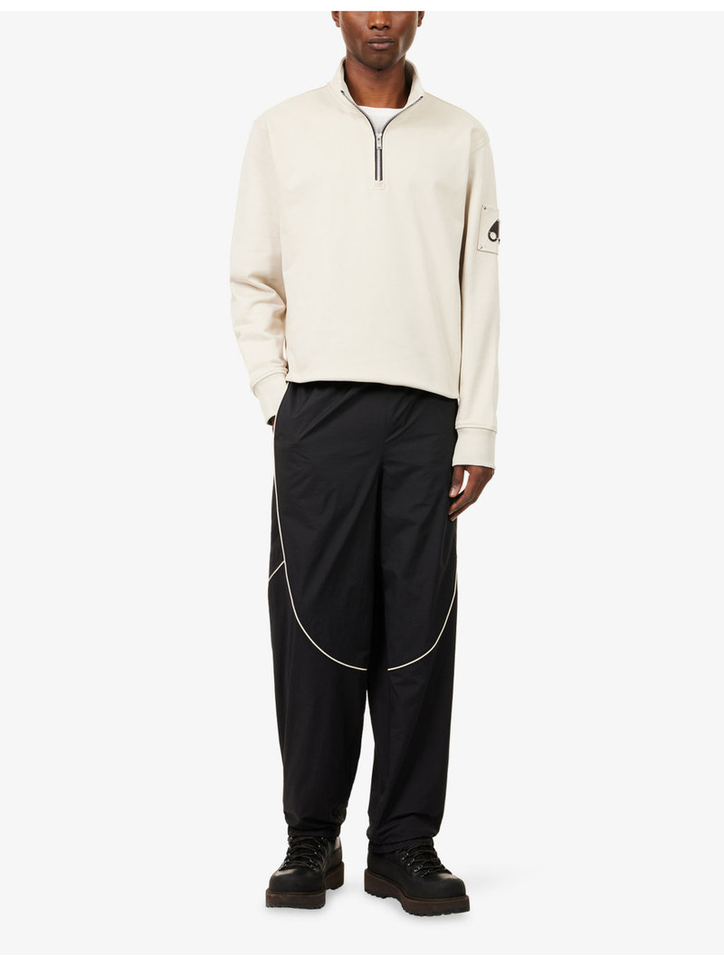 MOOSE KNUCKLES Hartsfield Quarter-Zip Cotton Sweatshirt outlook