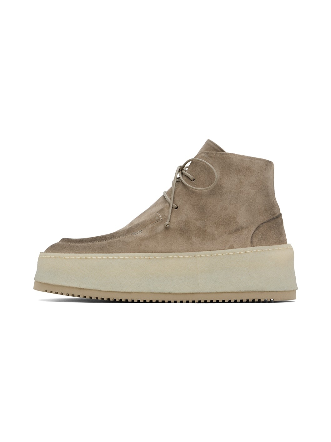 Gray Parapana Lace Up Ankle Boots - 3