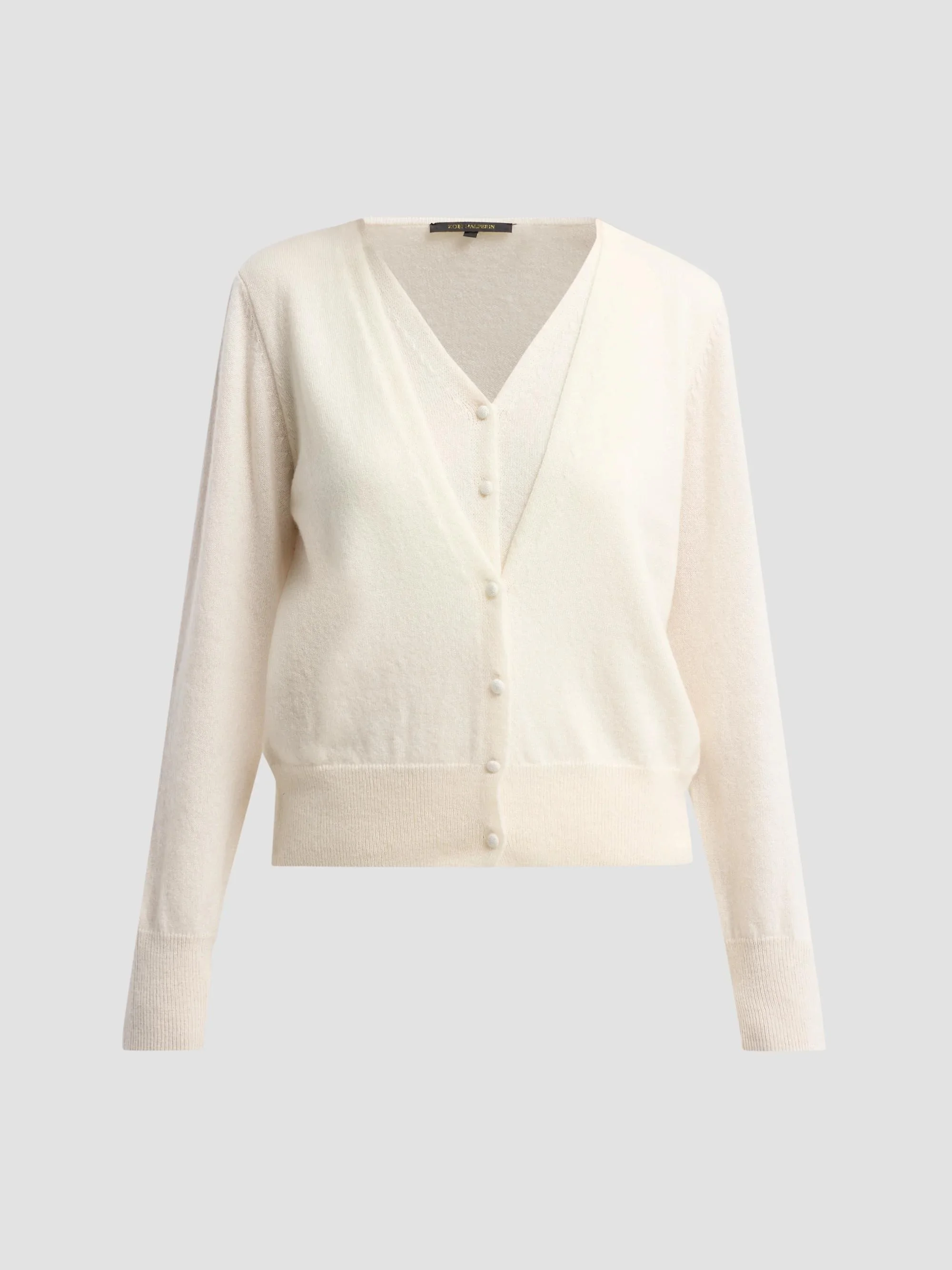 Women's Heather Cashmere Layered Sweater - Ivory - 1