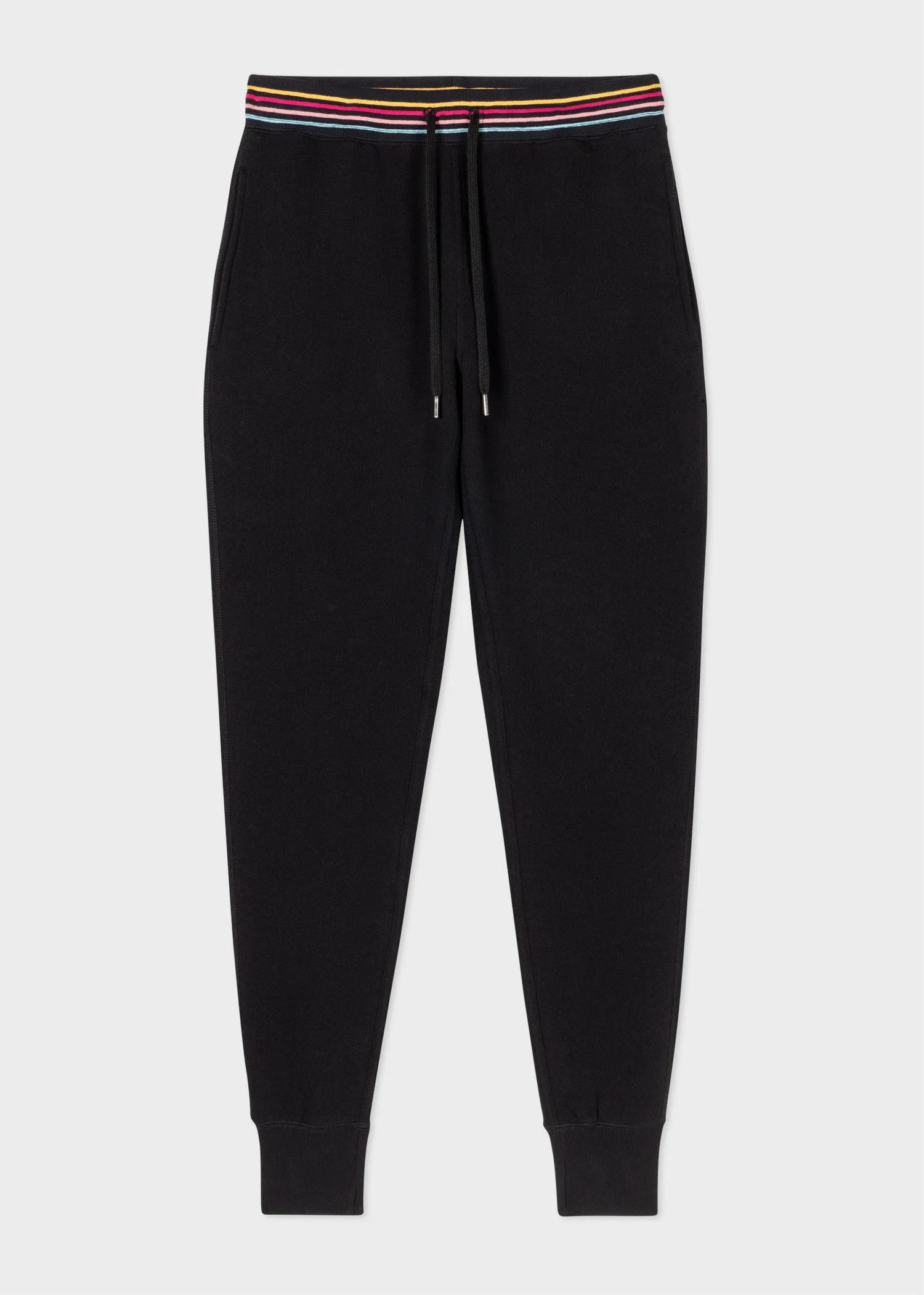 Black Lounge Sweatpants With 'Swirl' Trims - 1