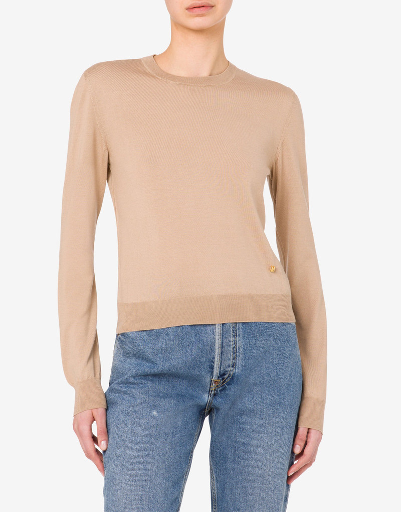 WOOL AND SILK PULLOVER GOLDEN M 1