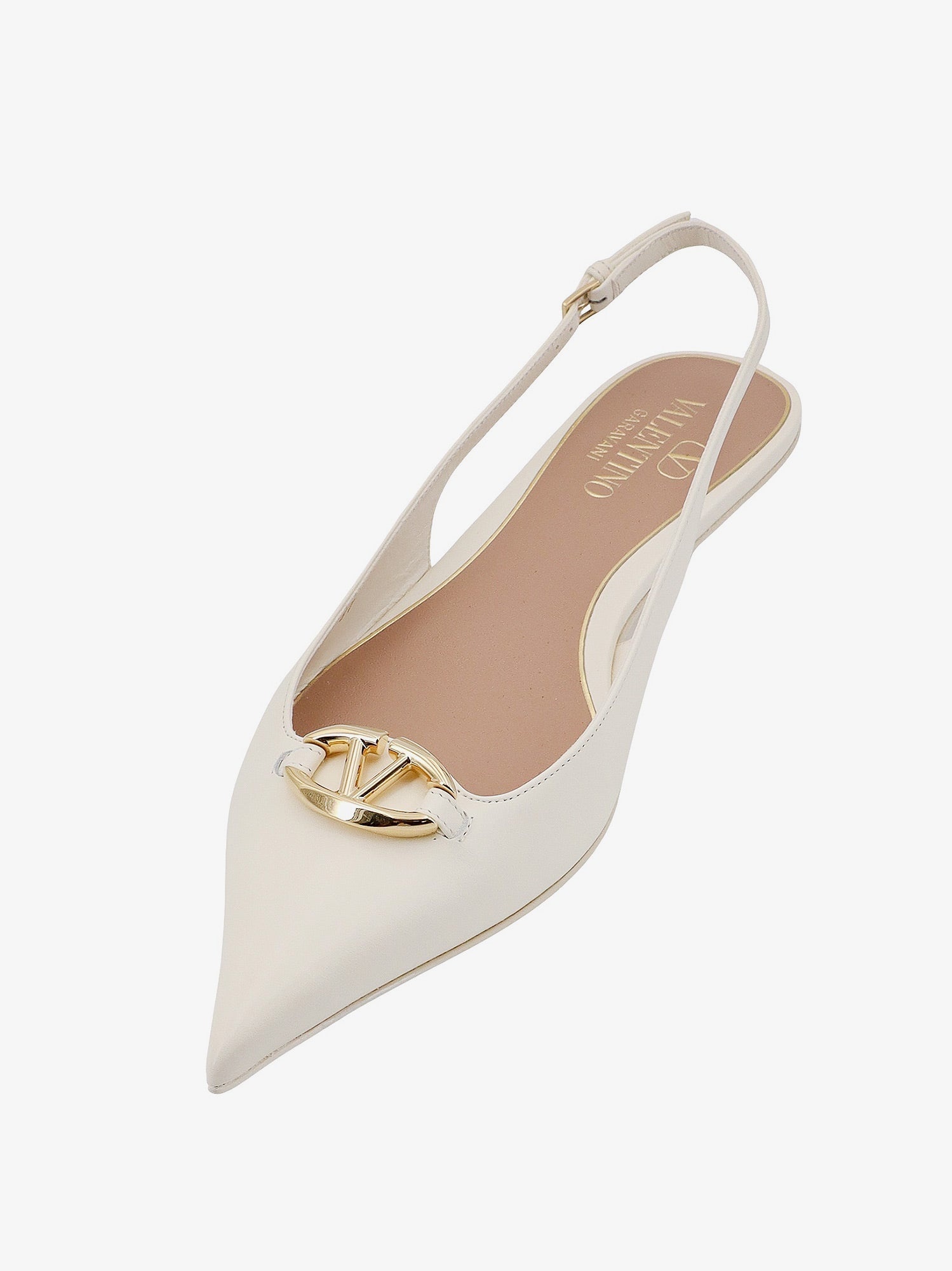 Valentino Garavani Woman Vlogo The Bold Editio Woman White Ballerinas - 4