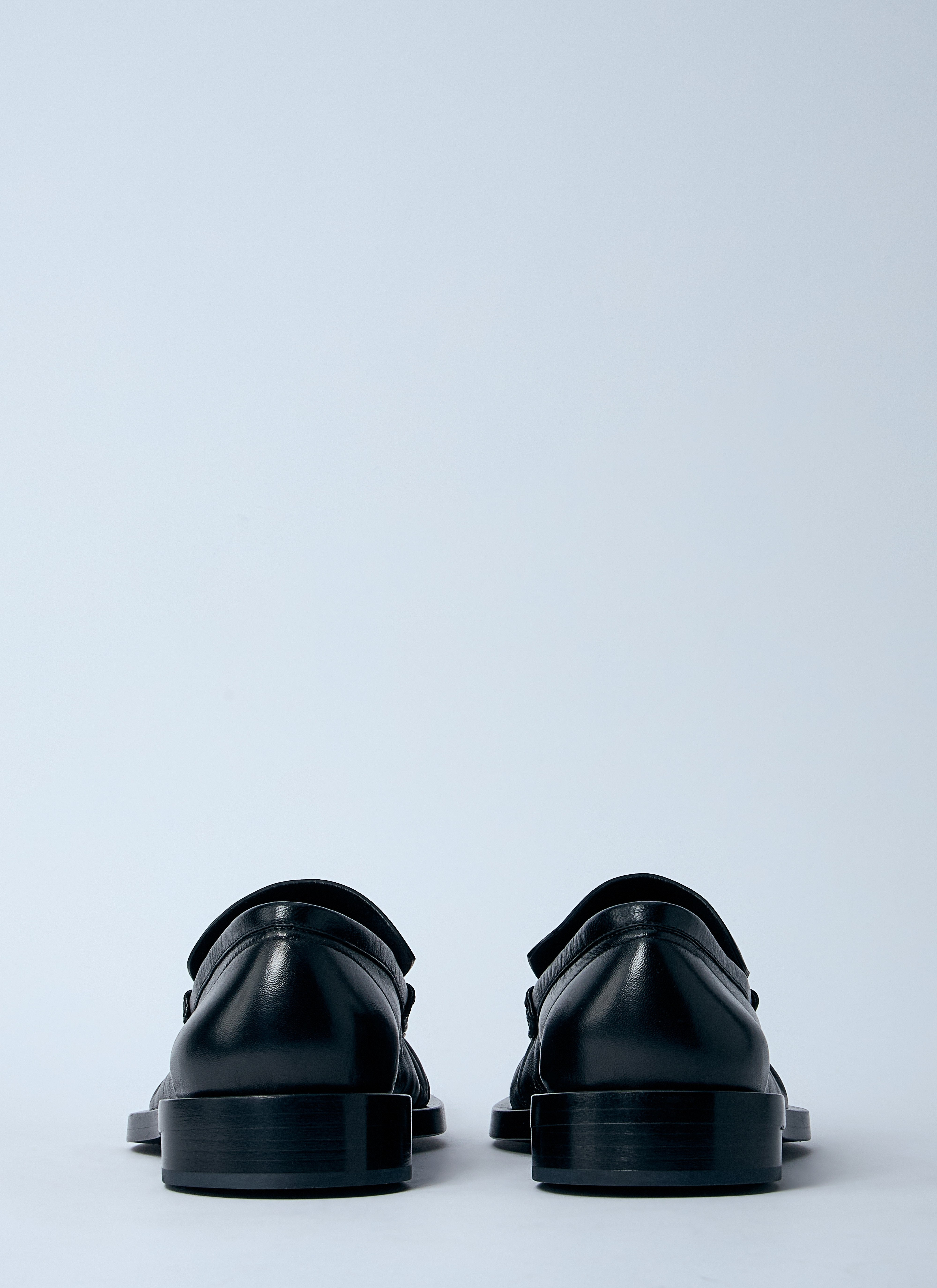 Bottega Veneta Men Ruched Leather Loafers - 5