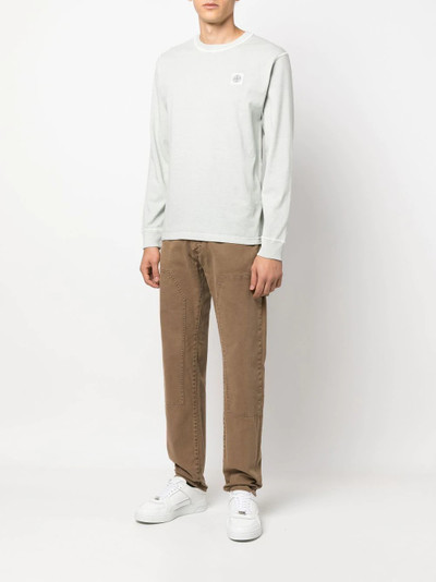 Stone Island Compass-patch long-sleeve T-shirt outlook