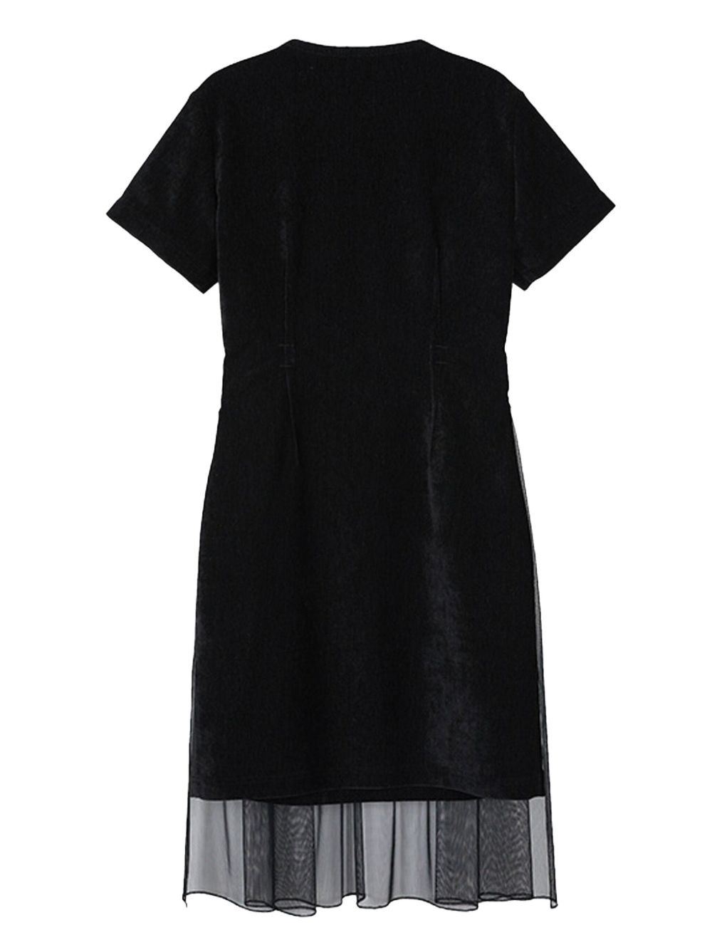 mesh belted midi dress - 4