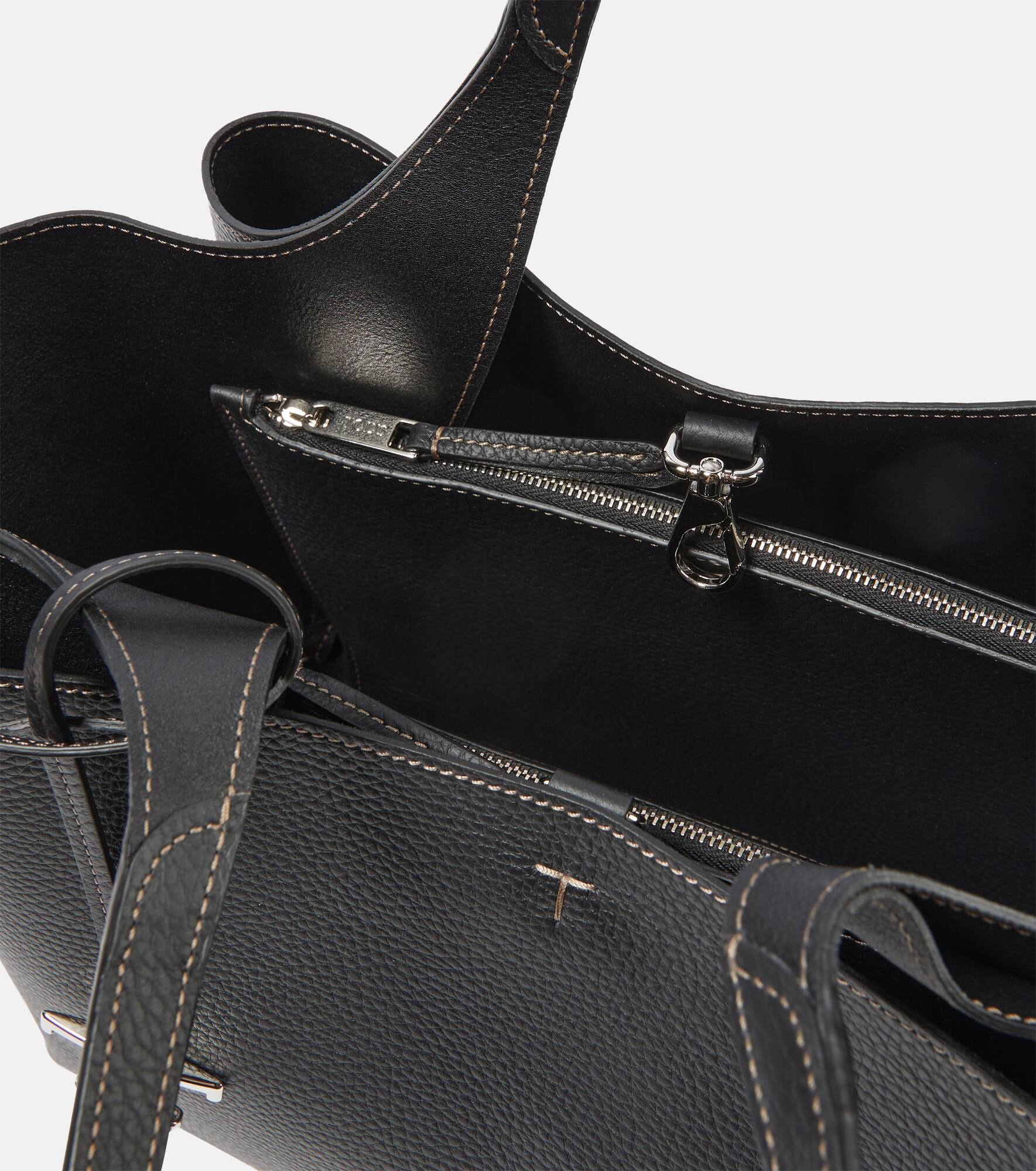 Leather tote bag - 3