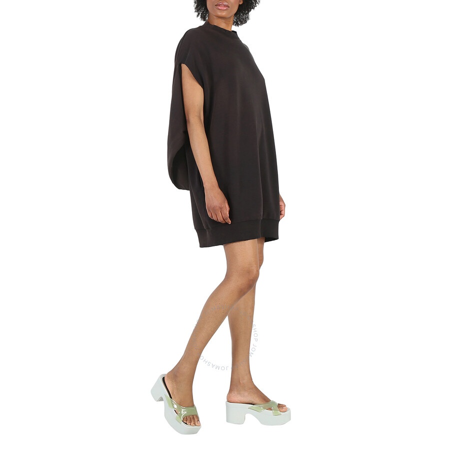 MM6 Maison Margiela Ladies Black Cut-Out Sleeve Sweatshirt Dress - 6