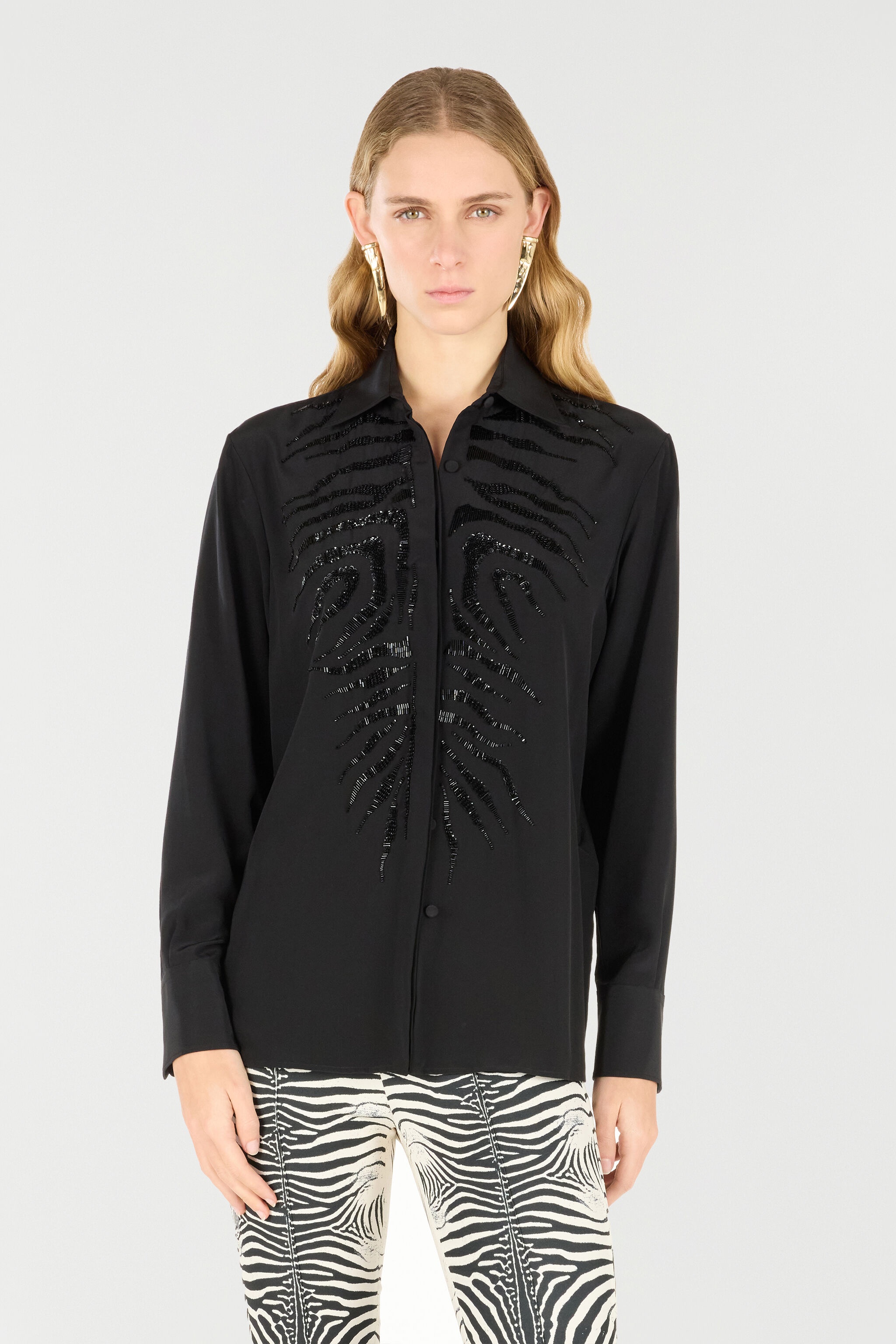 Sequined Tiger Skin Shirt - 3