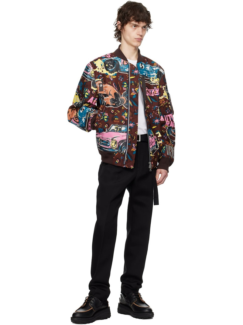 sacai Black Double-Faced Trousers outlook