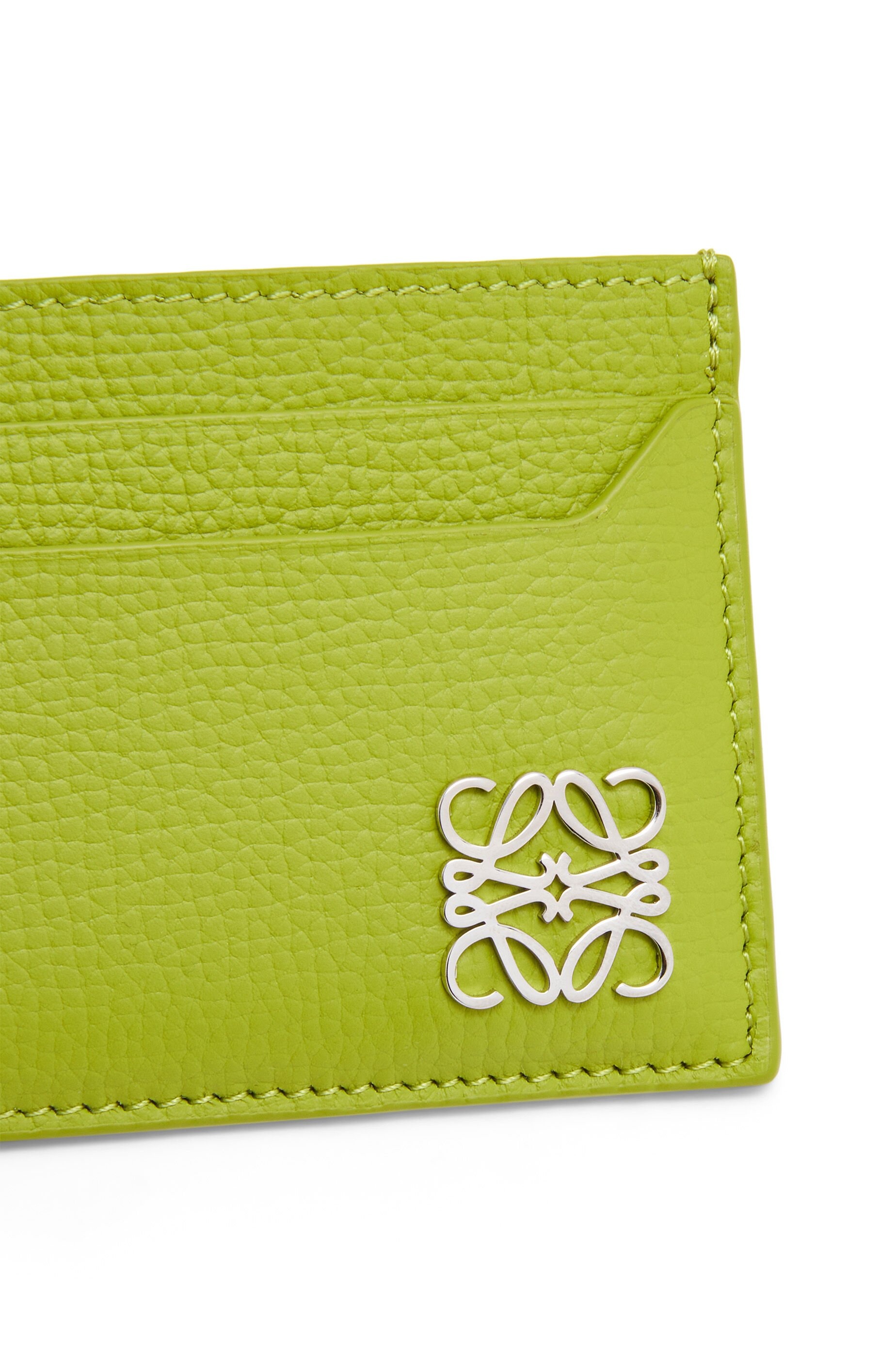 Anagram plain cardholder in pebble grain calfskin - 4