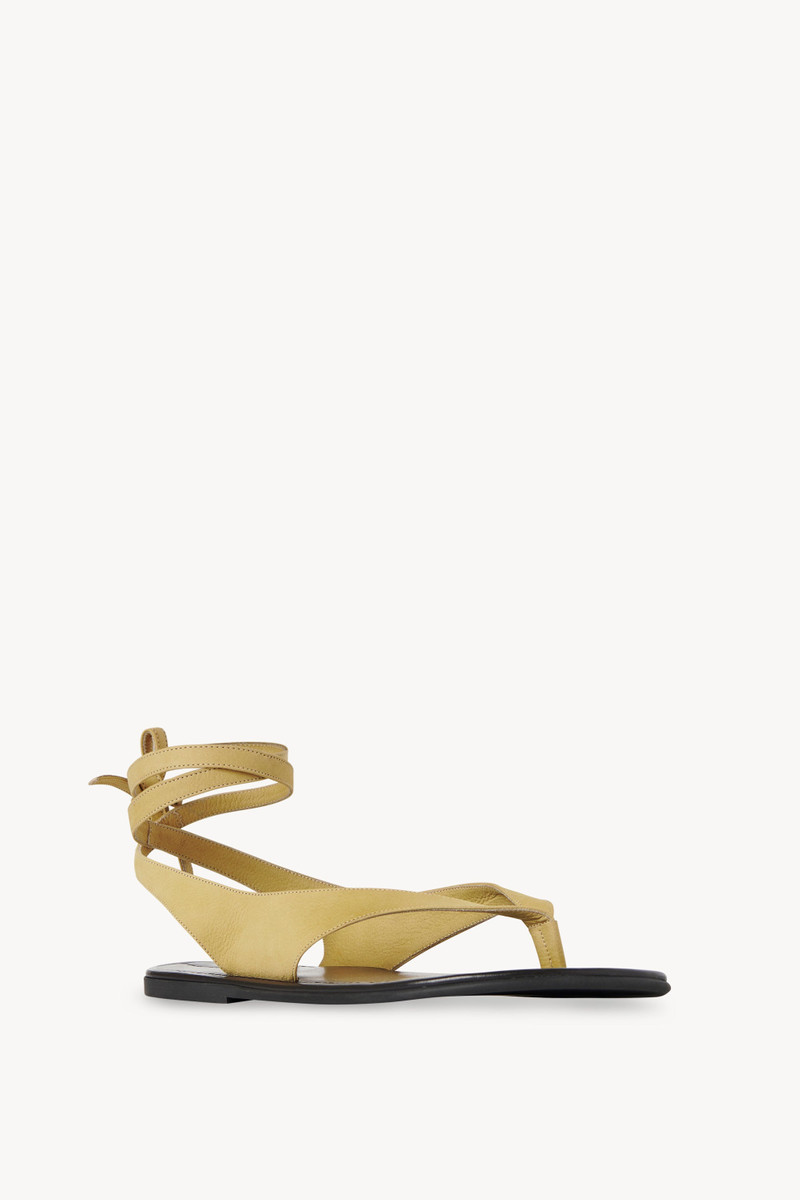 The Row Beach Sandal in Leather outlook
